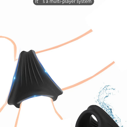 Bdsm Silicone Dick Cock Ring,Ejaculation Delay Cockring Penisring,Sex Toys for Men,Testicle Scrotum Bondage,Semen Lock Rings
