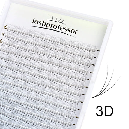 Lashprofessor 8-15mm Premade Volume Fans 3D/6D/8D/14D Sharp Narrow Base Lash Promade Russian Pointy Stem Eyelash Extension Cilia