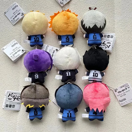 10cm Blue Lock Anime Game Plush Toy KeyChain Pendant Backpack Charm  Creative Birthday Gift Figure Doll