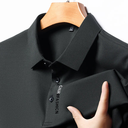2026 Men's Short Sleeve Polo Shirt with Letter Print Casual Business Daily Top