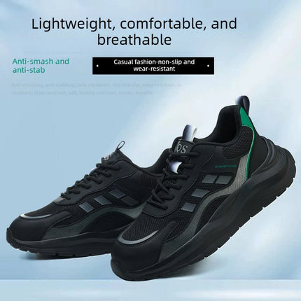 Steel Toe Shoes for men women comfortable lightweight work safety shoes Anti-Puncture safety toe sneakers work protection boots
