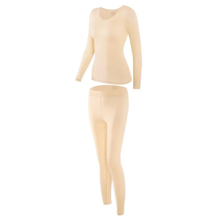 2 Pieces Women Thermal Underwear Trousers Suit Skin Care Clothes Autumn Clothes Seamless Thermo Clothing Top Tights