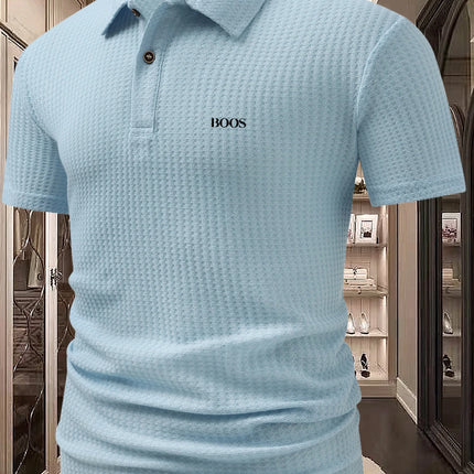 Short sleeved polo shirt men's spring and summer new T-shirt casual minimalist top