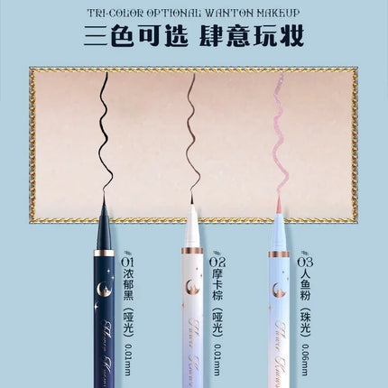 Flower Knows Moonlight Mermaid Waterproof Eyeliner Pen Super Slim Precise All Day Professional Liquid Eye Liner Pencil for Women