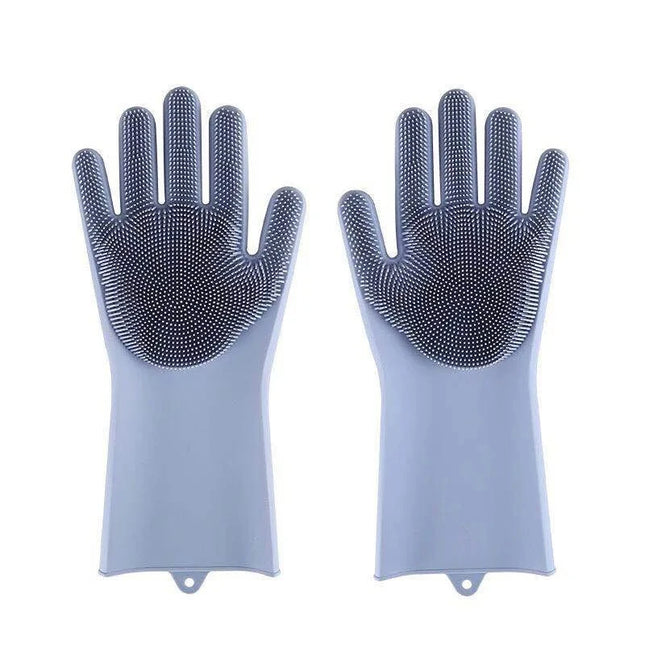 Multifunctional Silicone Pet Grooming Gloves Dog Cat Bathing Shampoo Scrubber Hair Removal Cleaning Gloves
