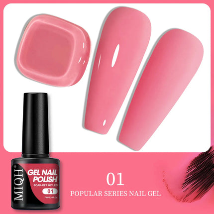 7ml Colorful UV Gel Nail Polish Bling Sequins Soak Off UV LED Nail Gel Polish, For Home Salon Nail Art DIY