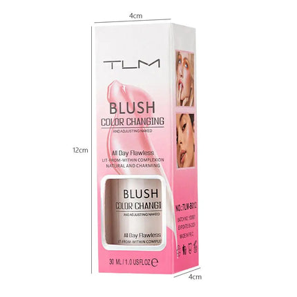 Warming Blush Liquid Foundation Temperature Color Changing Foundation, Naturally Blends Moisturizing Foundation Base Makeup 30ml