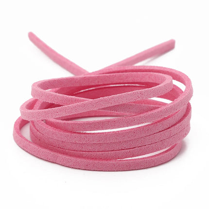 3mm Faux Suede Braided Cord Korean Velvet Leather For Handmade DIY Beading Bracelet Jewelry Making Thread String Rope 1m/4m/roll