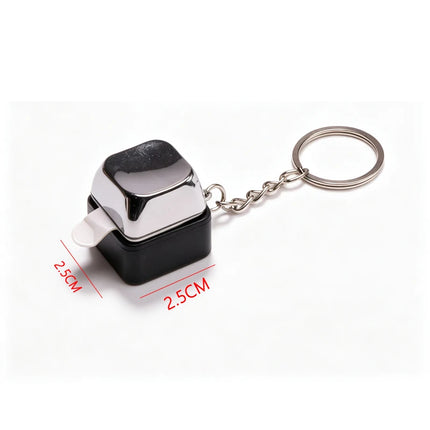 Electric Shock Prank Keychain Mini Keyboard Button Funny Shock Toy Novelty Joke Gadget Portable Trick Toy for Adult Prank Gifts