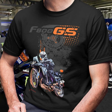 463@EY B/M.W F 800 GS T Shirt The Trail Conqueror Motorcycle Tee Off Road Rider Graphic Top For b.mw Motorrad Fans GS Trophy Gif