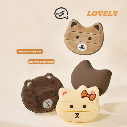 Premium Thick Soft Makeup Puff - Cute Skin-Friendly Wet & Dry Dual Use Sponge for Better-fitting Base Makeup