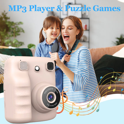 Kids Camera Instant Print,1080P Kids Instant Cameras that Print Photos,Christmas Birthday Gifts for Girls Age 3-12,Portable Toy for 3 4 5 6 7 8 9 10 Year Old Girls Boys Pink