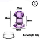 purple S with lid