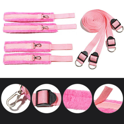 1Pc Bed Restraints Kit Restraint Fetish Bed Bondage Handcuffs Ankle Cuffs Adult Games Set Sex Toys For Women Men Couples
