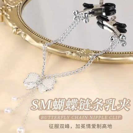 Sexy flirt Nipple Clamps Labia Slave Adult Game Breast Nipple Clamps With Chain Clips Bdsm Fetish Erotic Toys Sex Tool For women