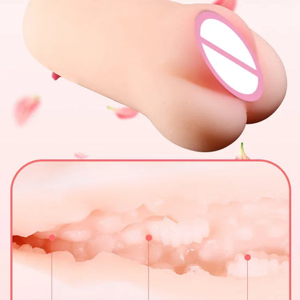 Realistic Deep Throat Vagina Artificial Real Pocket Pussy Oral Male Masturbator Blowjob Cup Erotic Sex Toys For Men Adult Games