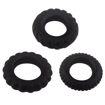 Soft Silicone Penis Cock Ring Set Male Ball Scrotum Stretcher Penis Lock Cock Ring Delay Ejaculation Enlargement Sex Toy  18+