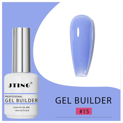 JTING 1pc 15ml Professional Quality 16colors Biab Gel Builder in a Bottle Nail Extension Vegan Cruelty Free Gel Polish