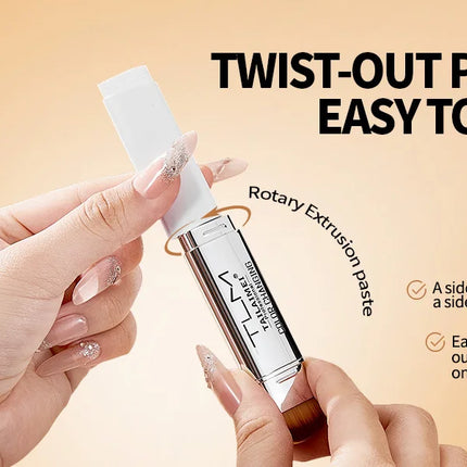 Color Changing Foundation Stick with Spf 15, All Day Flawless, Natural-Looking Complexion, Long-Lasting Wear