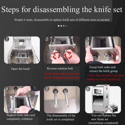 Commercial Electric Automatic Meat Shredder Stainless Steel Heavy Duty Anti-Slip 220v Meat Cutting Machine for Restaurant Home