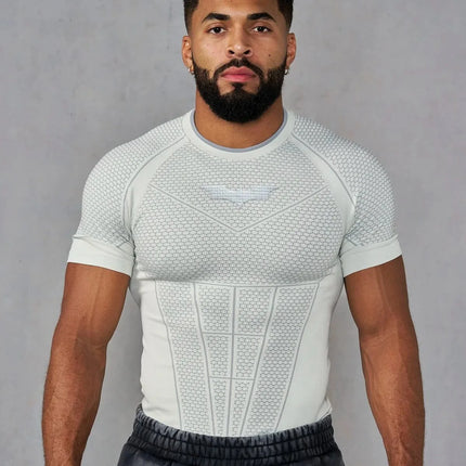 Men's Slim Fit Sports T-Shirt Quick-Dry Running Training Gym Breathable