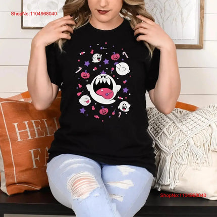 Boo Halloween T Shirt Luigis Mansion Gamer Video Games Candies vintage Washed Comfortable graphic Breathable Stylish fashion
