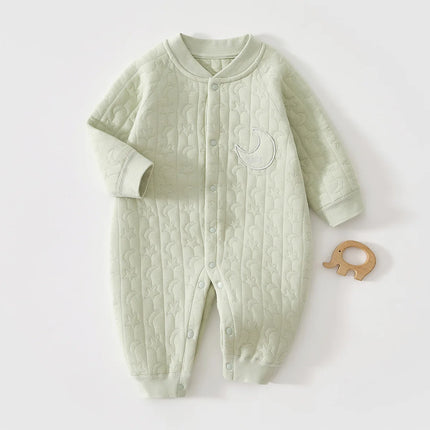 Somenie 2026 new Baby Jumpsuit Clothes Winter Thickening 100% Cotton  Boys Girls Bear Romper Infant Onesie Spring Trend