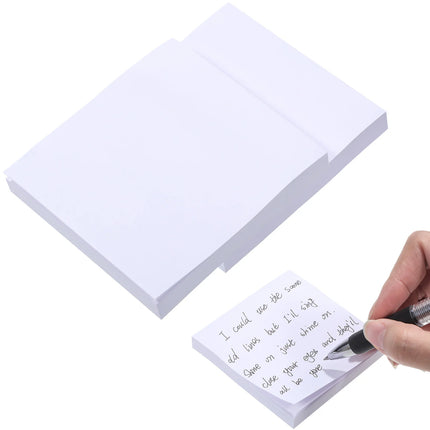 3 Pcs Student Stationery White Sticky Notes Notepad Blank Schedule Planning Paper Square Self Pads