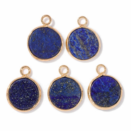 Blue Lapis Lazuli Pendant Gems Cross Hand Oval Shape Natural Stone Lapis Lazuli Charms for Jewelry Making Necklace DIY Bracelet