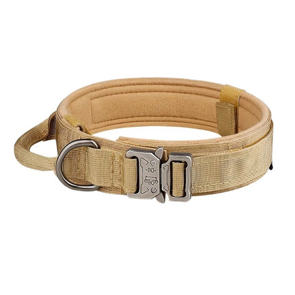 Outdoor Tactical Dog Collar Metal Buckle Collar for Dog Pet Products Nylon Medium Large Dog Training Neck Collars Accessories
