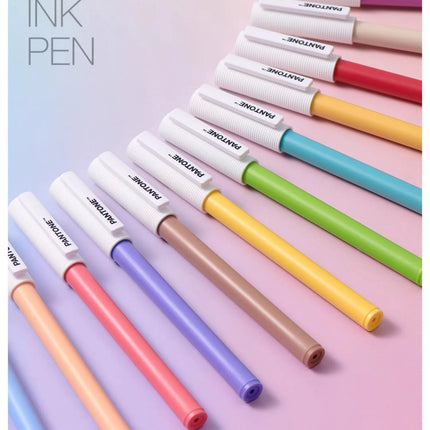 KACO x PANTONE Gel Pens,28 Full Colors Annual Representative Color 0.5 Black Durable Writing High Capacity Signature Pens Kawaii