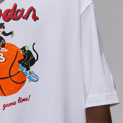 Nike Official Authentic JORDAN Men's Basketball Sport Print Loose Short Sleeve HM4899-100