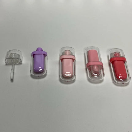 10/30/50pcs Empty 3ml Cute Multi-color Oval Ice Cream Lip Gloss Tubes Empty Liquid Lipstick/Lip Oil Bottle Cosmetic Container