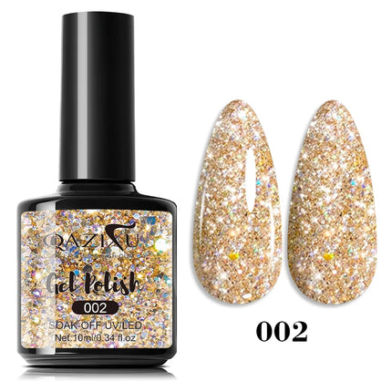 10ml Popular Brown Color Nail Polish UV LED Soak Off Gel Nail Polish For Nail Art DIY Salon Home Holiday Gift For Winter