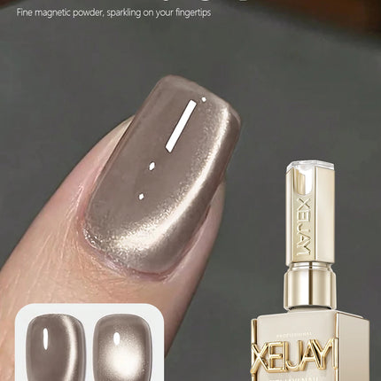 6pcs 15ml Luxury Coffee Cat's Eye Nail Gel Polish Set with Soak Off UV LED Cat Eye Gel Polish Manicure Nail Art Gift Kit