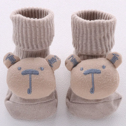 Baby Socks Girls Clothes Boys Slipper Newborn Accessories Anti Slip Bow Lion Cute Kids Toddlers Children Gift Infant Stuff Toy