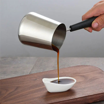 DIY Long Handle Soap Pot Steel Making Jug Tool Wax Melting Pot Candle Pitcher Coffee Cup