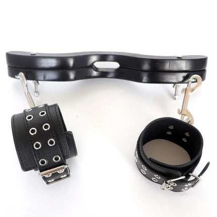 BDSM Bondage Kit Handcuffs Ankle Cuff CBT Cock Rings Penis Cage Testicle Scrotal Clip Restraints Adult Erotic Sex Toys for Men