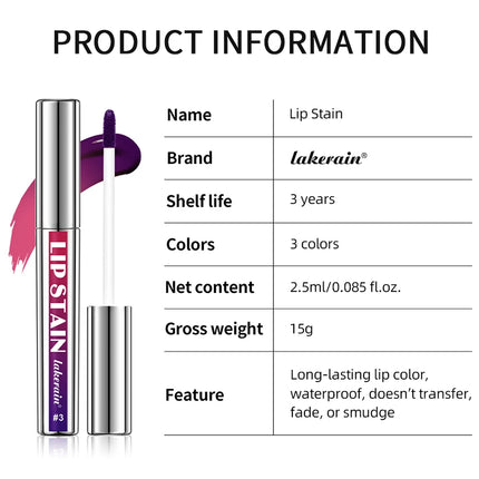 Peel Off Lip Stain Reveal Long Lasting Waterproof Pink Lip Tint Transfer Proof Non-stick Cup Natural Lip Stain Women's Cosmetics