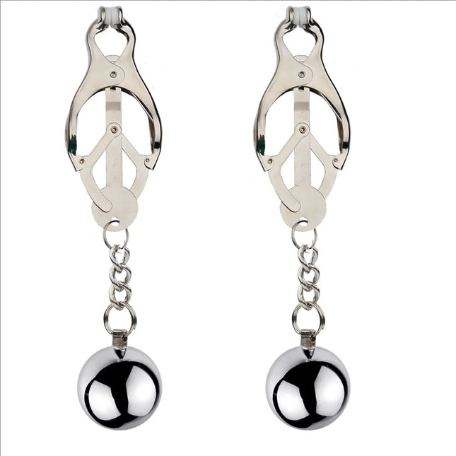 Metal Nipple Clamps Milk Clips Clit Breast Massage Clamps Adult Flirting Teasing Erotic Gadgets Bdsm Slave Sex Toys For Couple