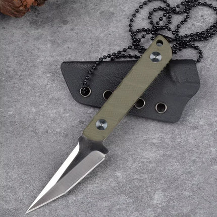 Stainless steel outdoor mini straight knife EDC high hardness  camping survival knife multi-purpose  knife
