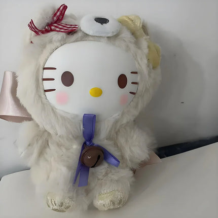 Sanrio Family Fox Island & Blue Flutter Series Vinyl Plush Blind Box Cute Cartoon Hello Kitty Kuromi Pendants Girl Bag Toy Gifts