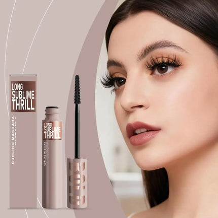 Curling Mascara Long Sublime Thrill Lightweight Waterproof Long-Wear Mascara with Nourishing Ingredients to Protect Eyelashes