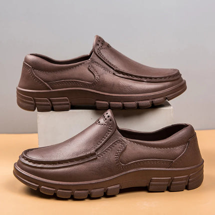 Hotel Kitchen Non-slip Oil-resistant Chef's Shoes Casual Flat Work Safe Men's Shoes Breathable Comfortable Slip on Plus Size 48