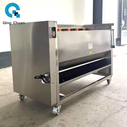 Potato Peeling Cleaning Machine Commercial Radish Brush Clean Machine Stainless Steel Carrot Washing Lotus Root Peel Machine