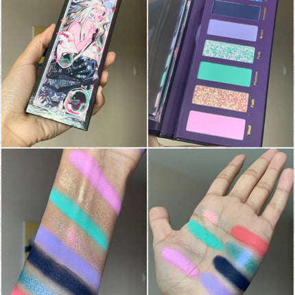 Narimi 10 Color Highly Pigmented Eyeshadow Palette Matte Shimmer Easy Halo-dye Eye Shadow Long Lasting Natural Colors Eye Makeup