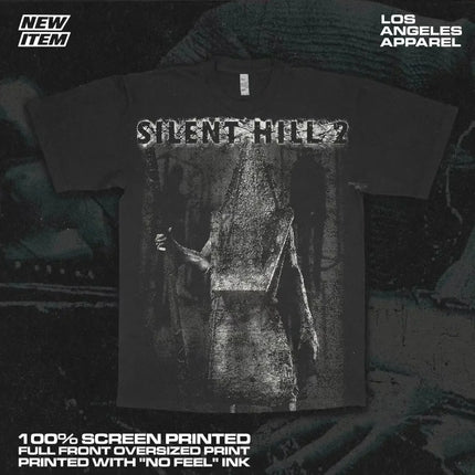 Classic Game T-shirt Silent Hill TEE Women Short Sleeves Street Casual Cotton Gift for Fans Short Sleeves Hip Hop Oversized Tops