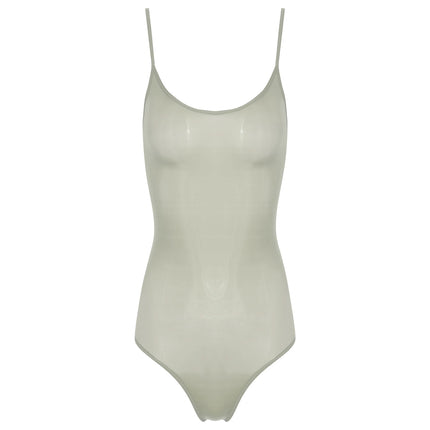 Womens Sexy Bodycon Bodysuit Exotic Teddies Adjustable Strap See Through Lingerie Tights Stretchy High Cut One Piece Swimsuit