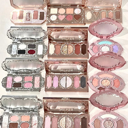 Flower Knows Swan Ballet 6 Color Eyeshadow Palette Matte Shimmer Pearl Glitter Waterproof Highly Pigmented Long Lasting Makeup