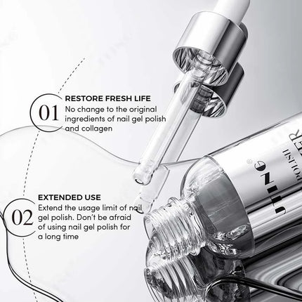 JTING 1/3/5/10pcs 30ml Clear Color Gel Polish Thinner 30G Mix Glue Gel Nail Polish Professional Nail Supplies Salon